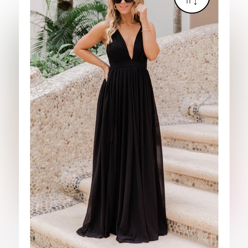 Black Maxi Dress - Small